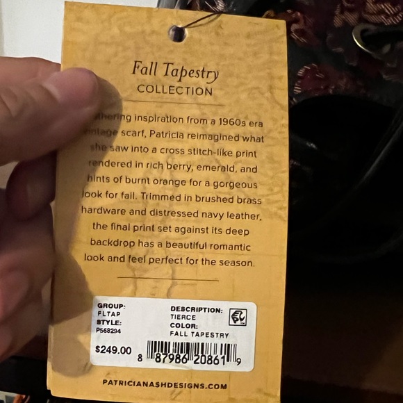 Patricia Nash Fall Tapestry Backpack - Picture 9 of 9